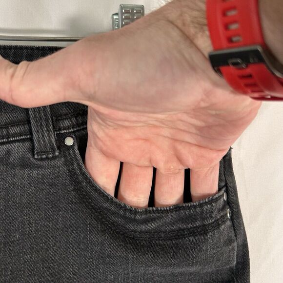 Chico's So Slimming Jeans Women's 8 Black Denim Mid Rise Cotton Blend - Picture 4 of 10